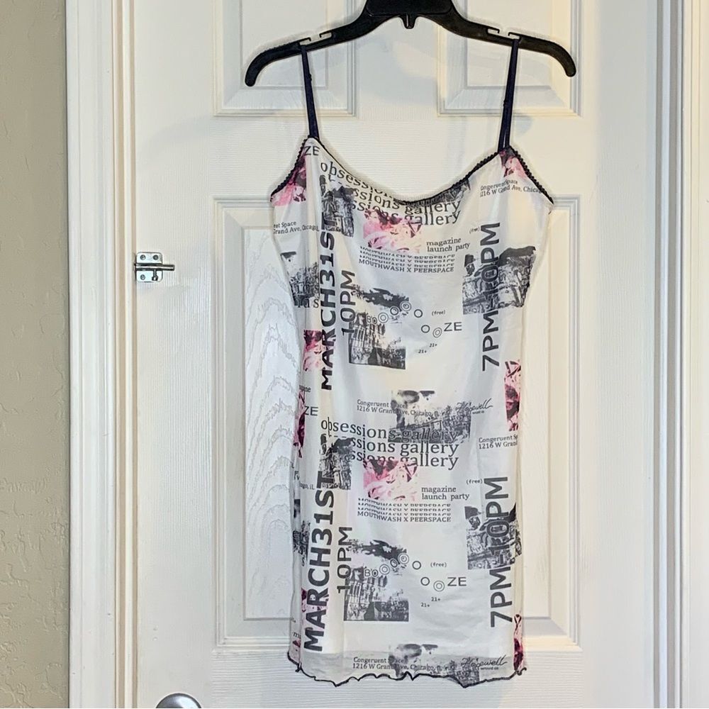 Princess Polly Goldie Mini Dress White Multicolor Size 12